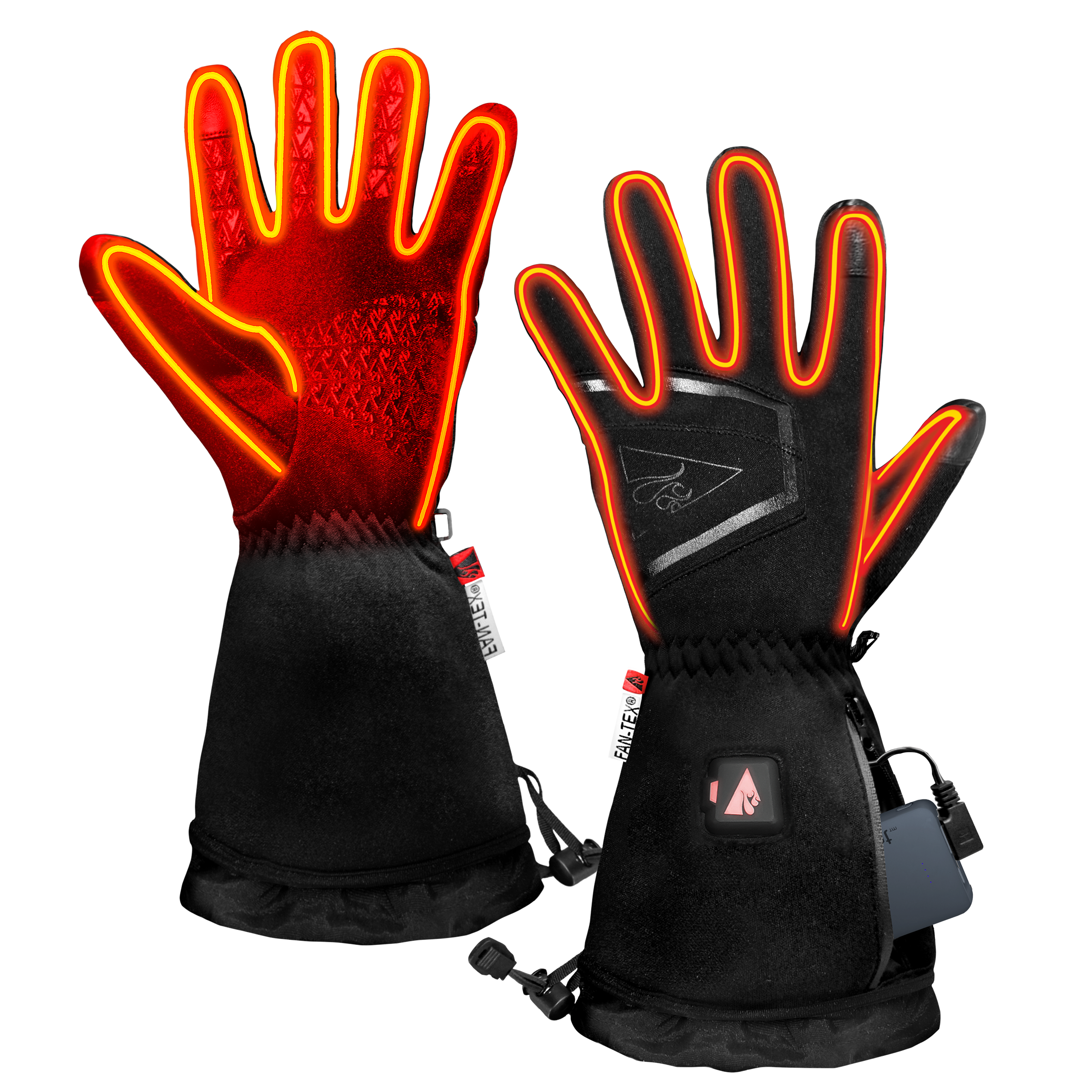 Guantes de clima frío de poliéster negro extra grande XX de ActionHeat