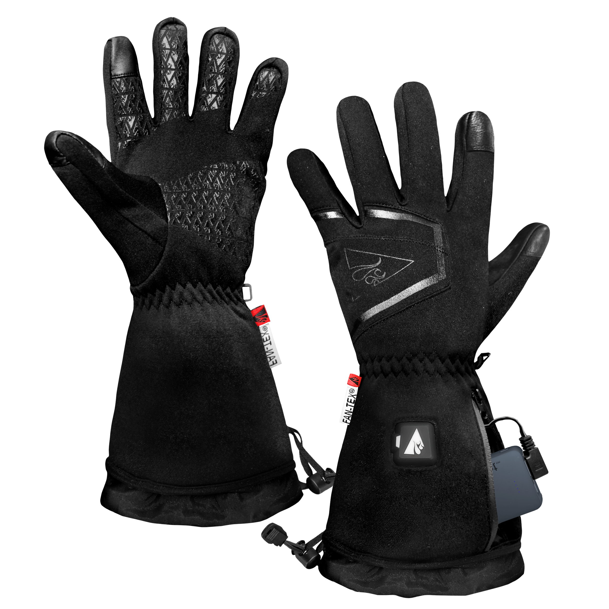 Guantes de clima frío de poliéster negro extra grande XX de ActionHeat