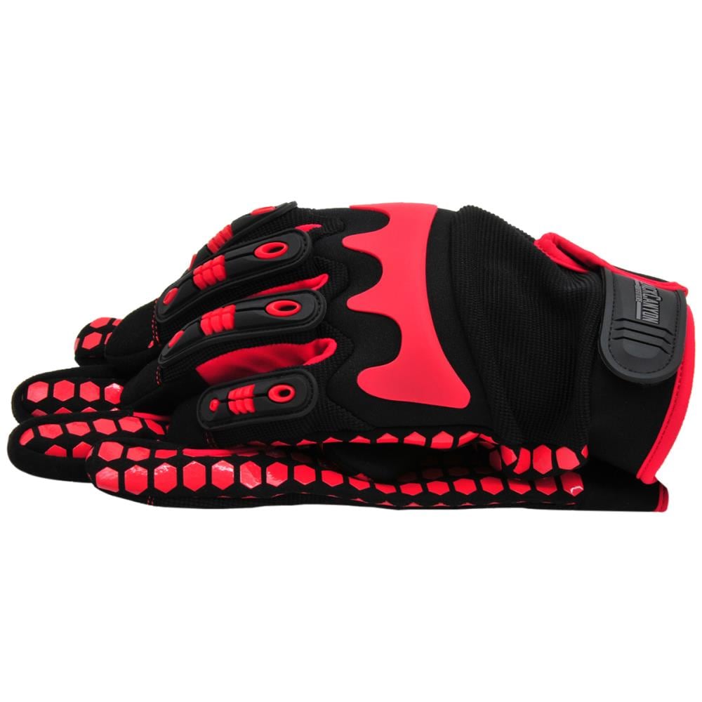 
Rancho Cañón Negro, Grandes Guantes de Cuero Rojo - Pares BHG602