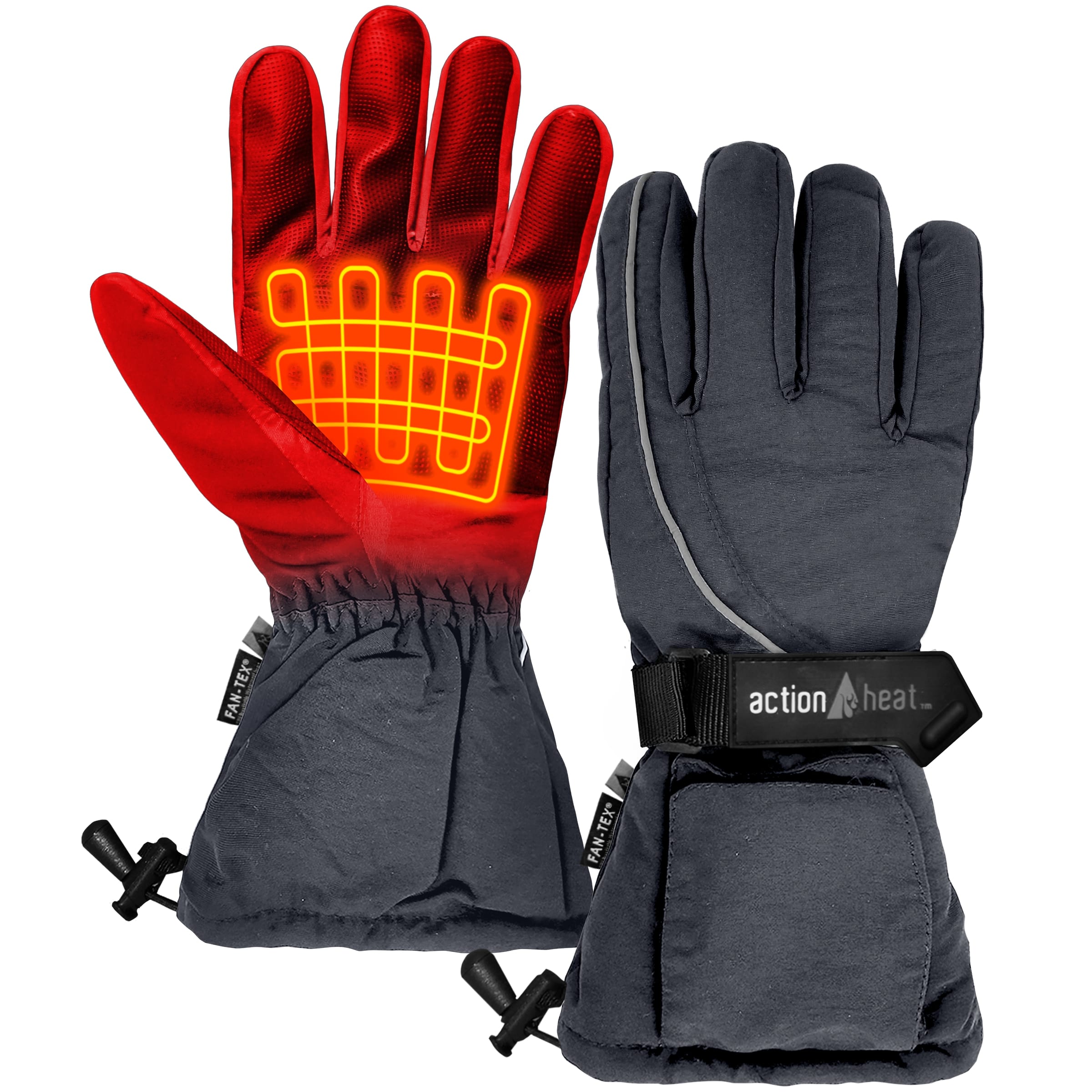 Guantes de clima frío de Poliéster gris, talla única, marca ActionHeat