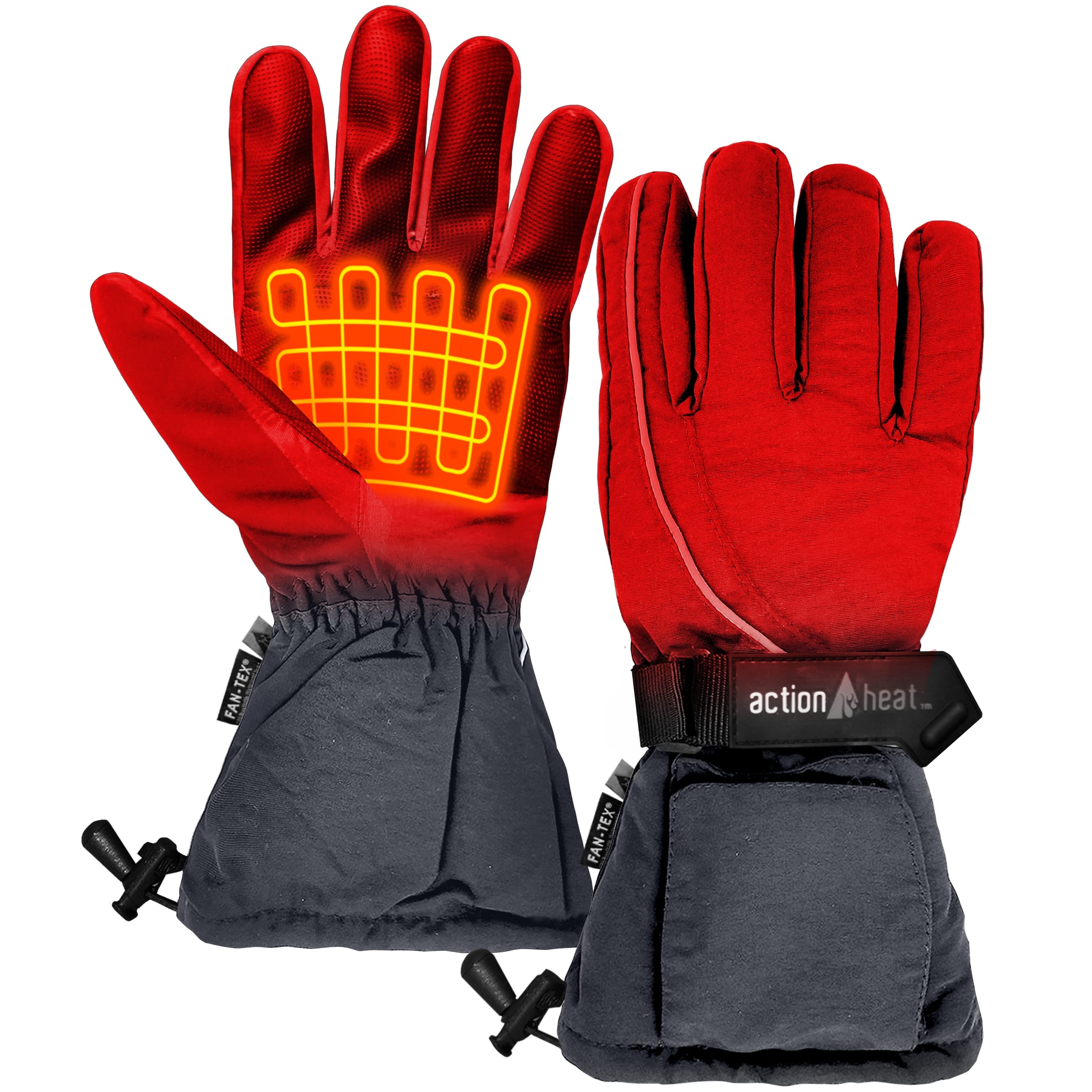 Guantes de clima frío de Poliéster gris, talla única, marca ActionHeat
