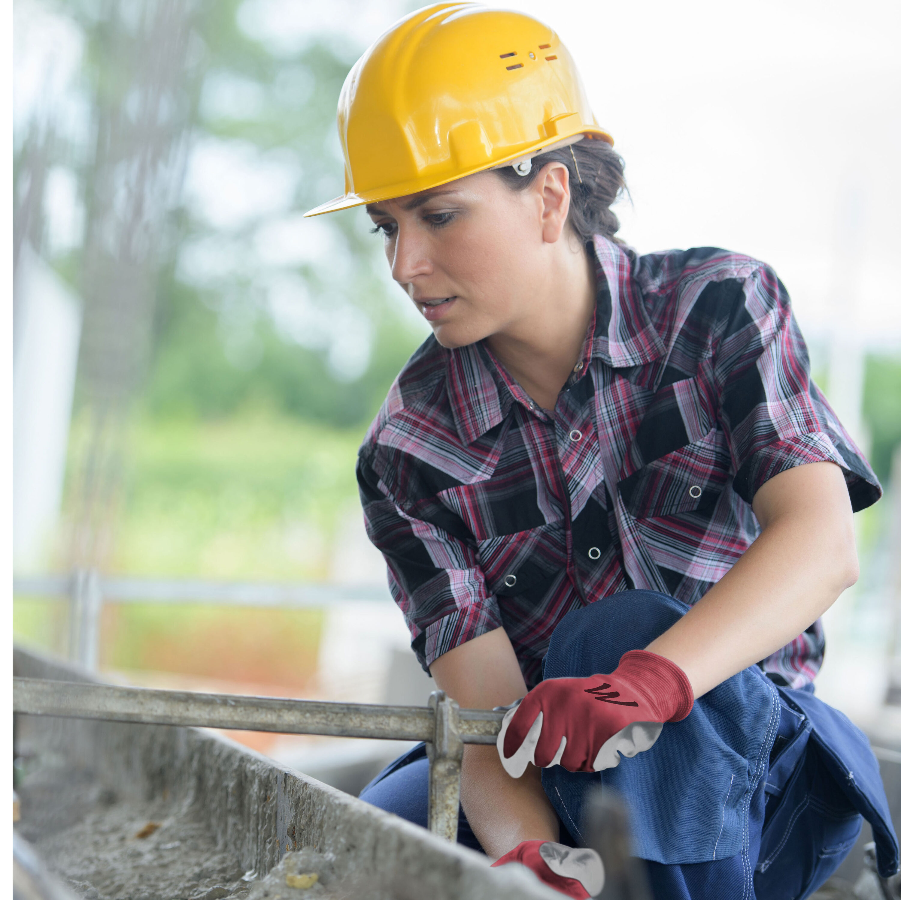 Guantes de Construcción de Nitrilo revestidos de Nitrilo para Mujer, Talla Única - Paquete de 8