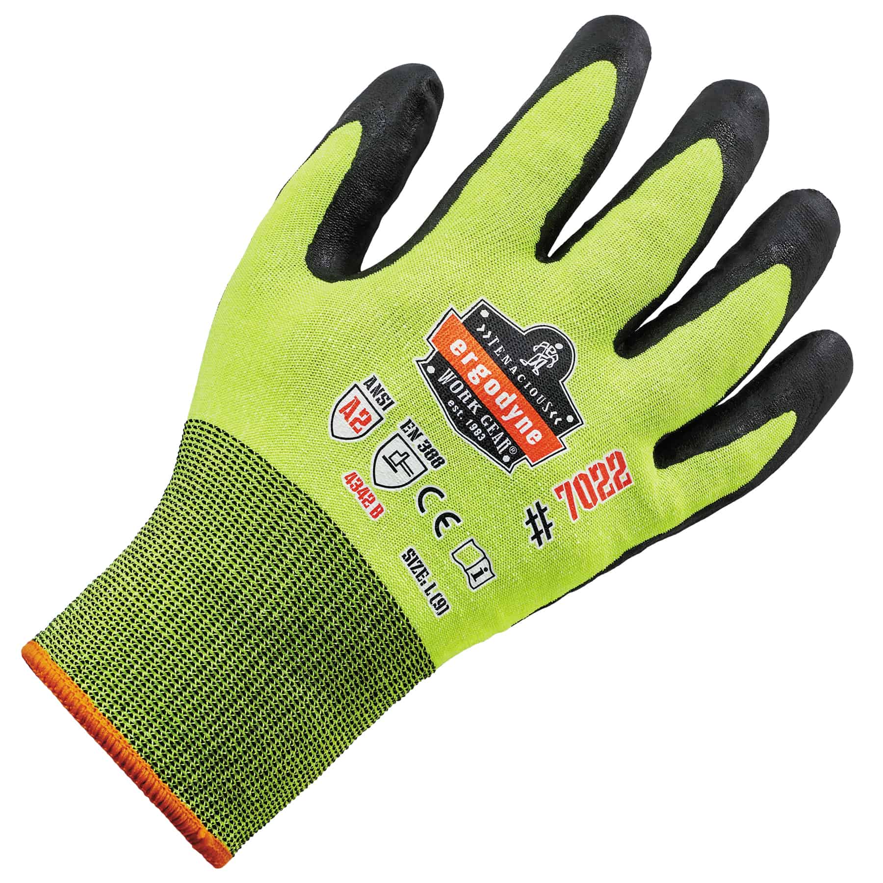 Guantes de Nitrilo Verde Ergodyne X-Grande Recubiertos de Nitrilo - 144 Pares 17875