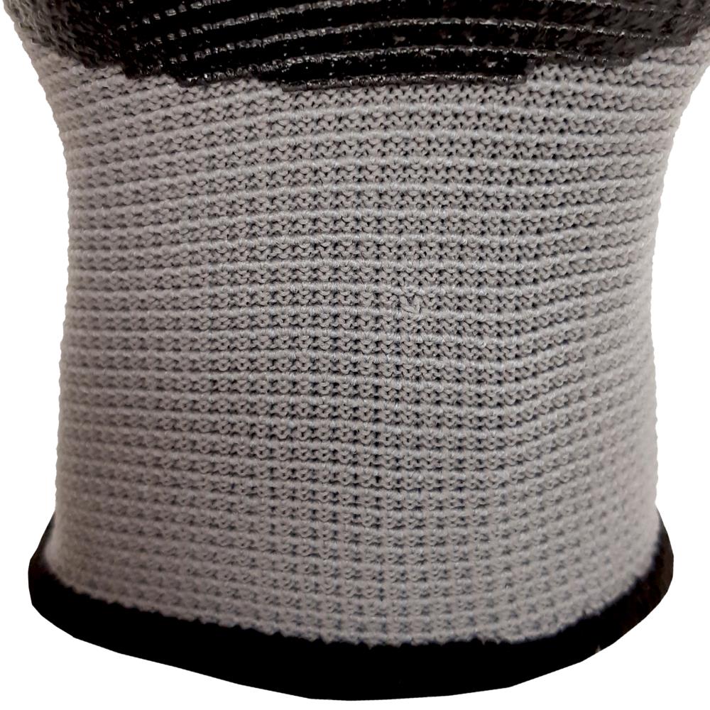 Guantes de trabajo universales de nitrilo negro, talla única - 10 pares