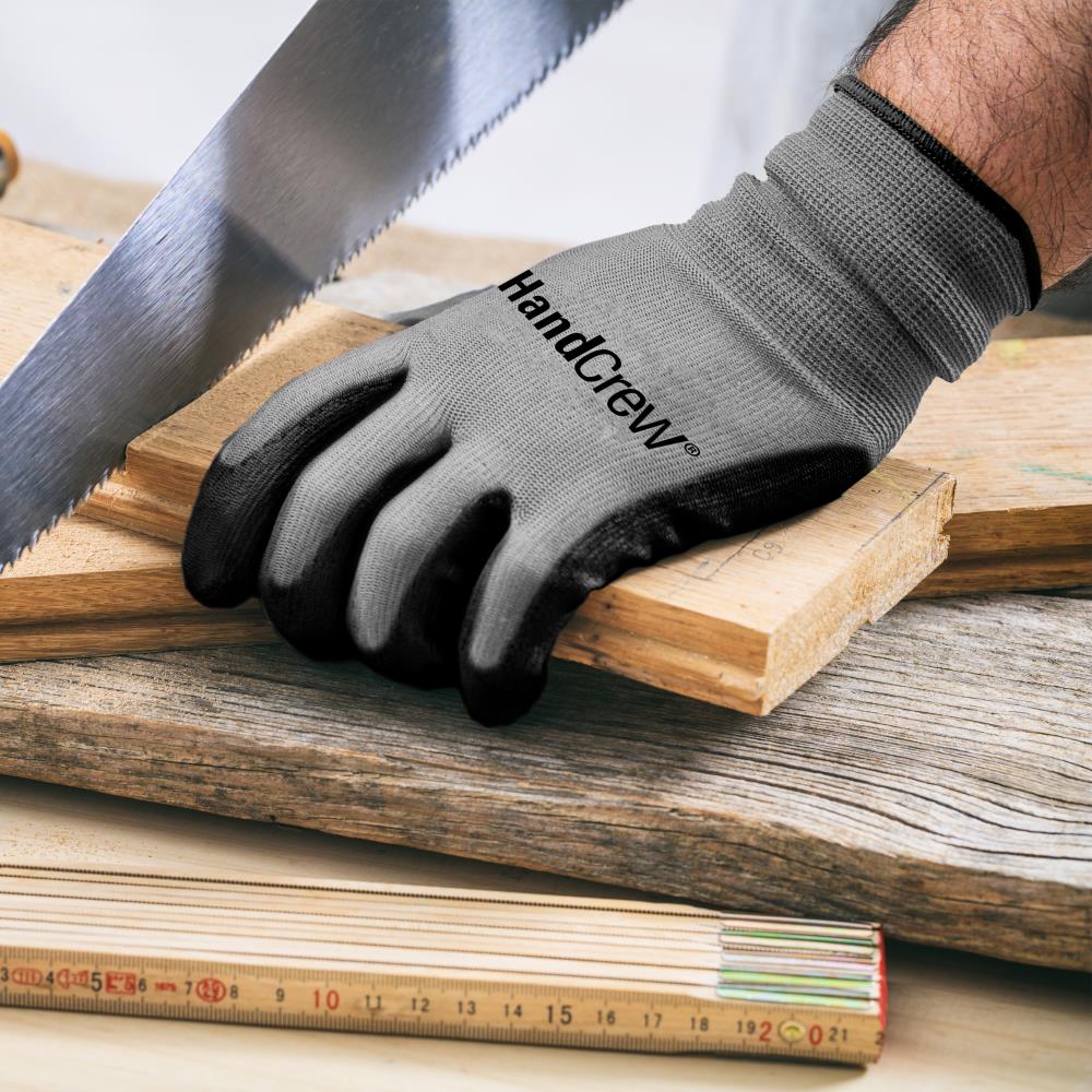 Guantes de trabajo universales de nitrilo negro, talla única - 10 pares