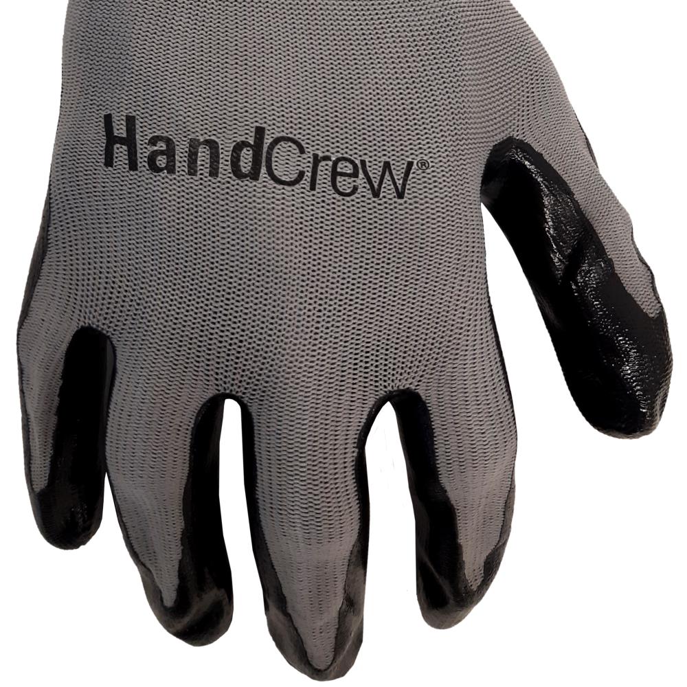 Guantes de trabajo universales de nitrilo negro, talla única - 10 pares