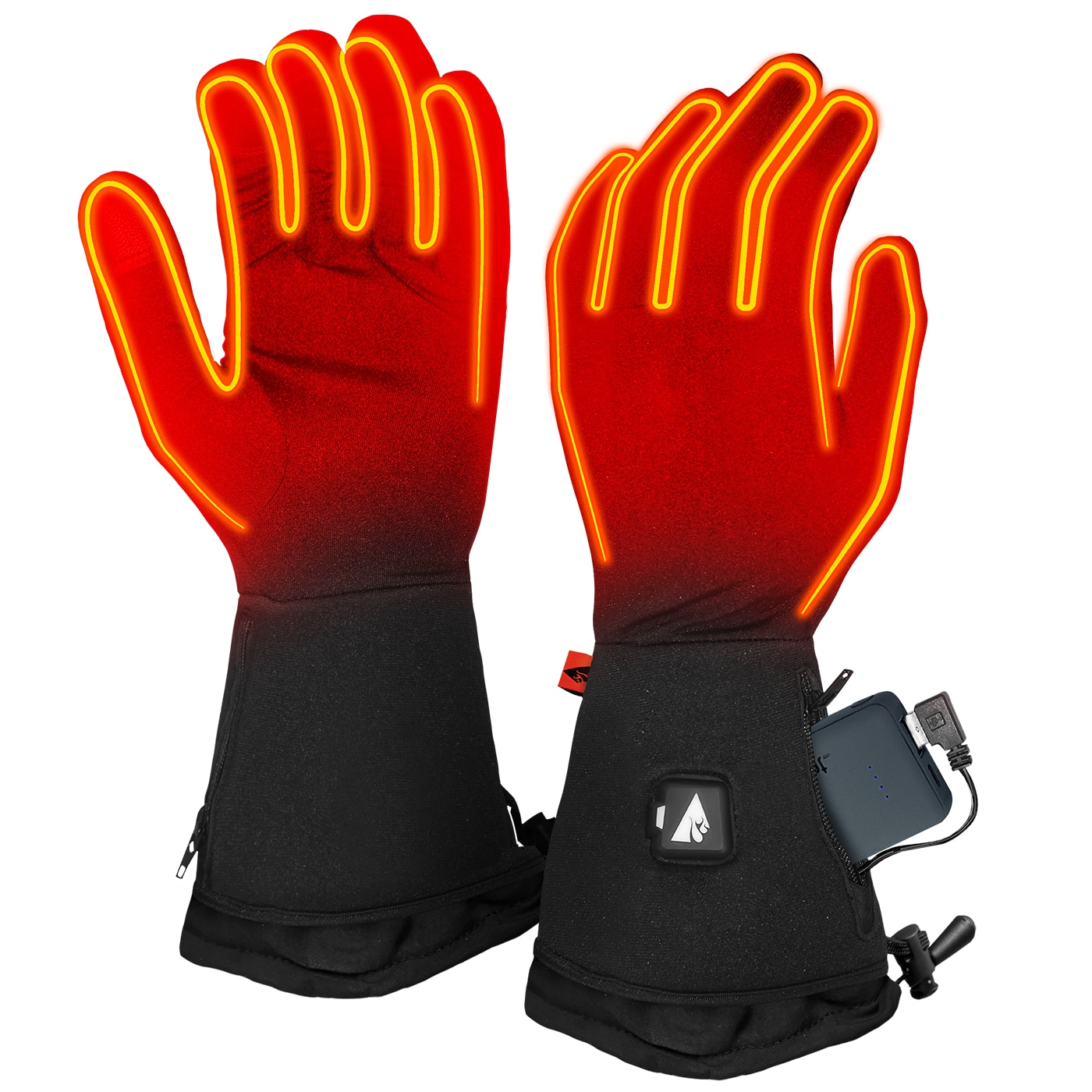 Guantes de clima frío de poliéster negro, tamaño Grande/Extra-Grande de ActionHeat