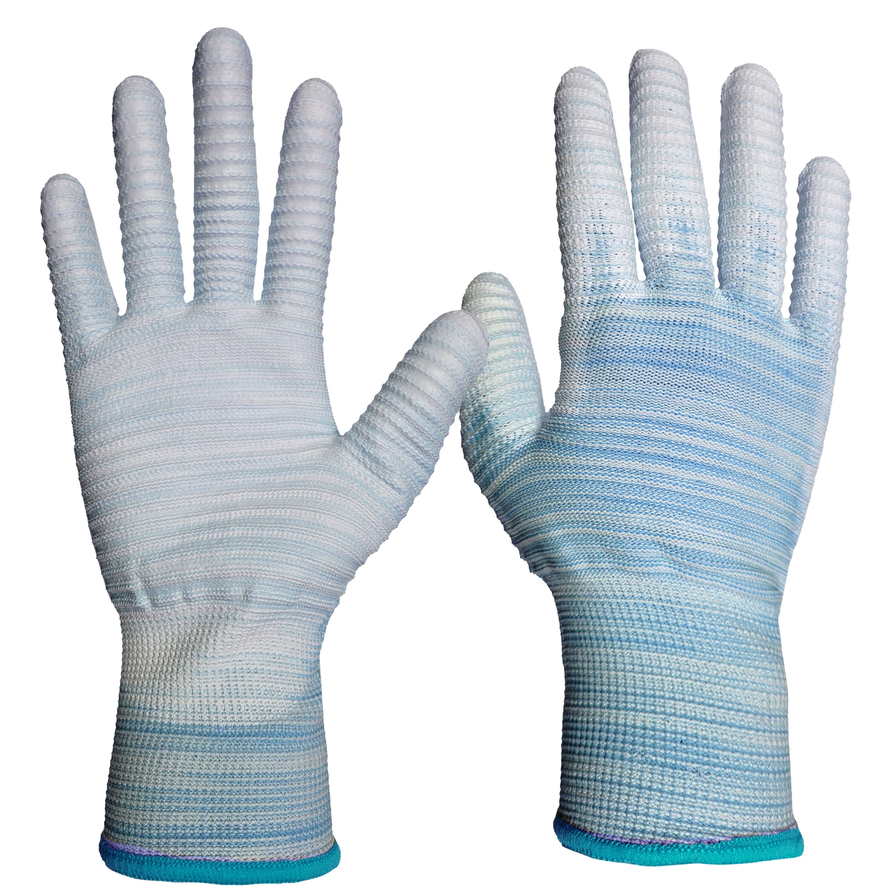 Guantes de construcción de poliuretano sumergido en poliéster medianos WomenWorx 3 pares USHG-3659M