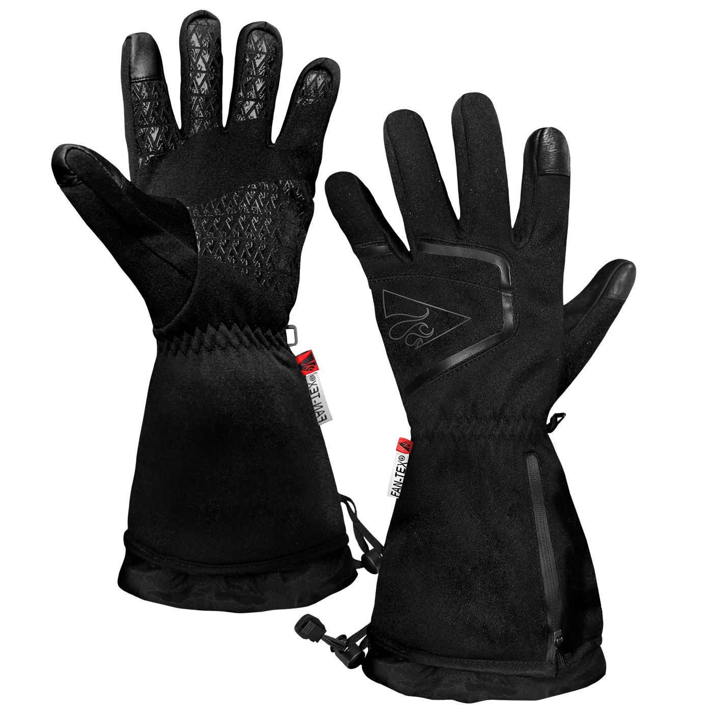 Guantes para clima frío de poliéster negro ActionHeat en Talla Grande/Extra Grande
