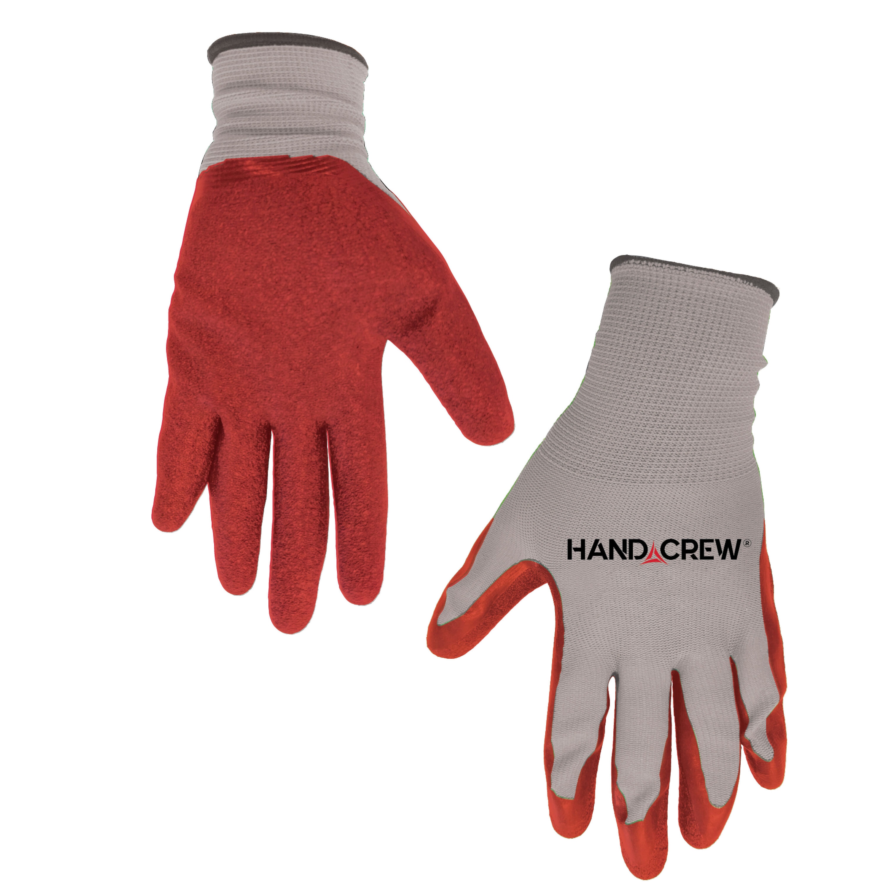 Guantes de construcción de látex rojo sumergidos en látex, talla única, 6 pares