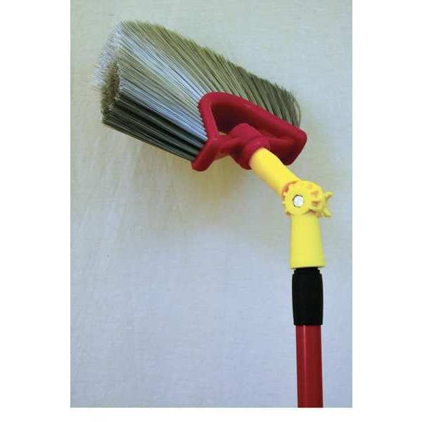 Cepillo para Telarañas de Bruske Products, cerdas verdes marcadas, mango telescópico de 10" - 9136-CEXT