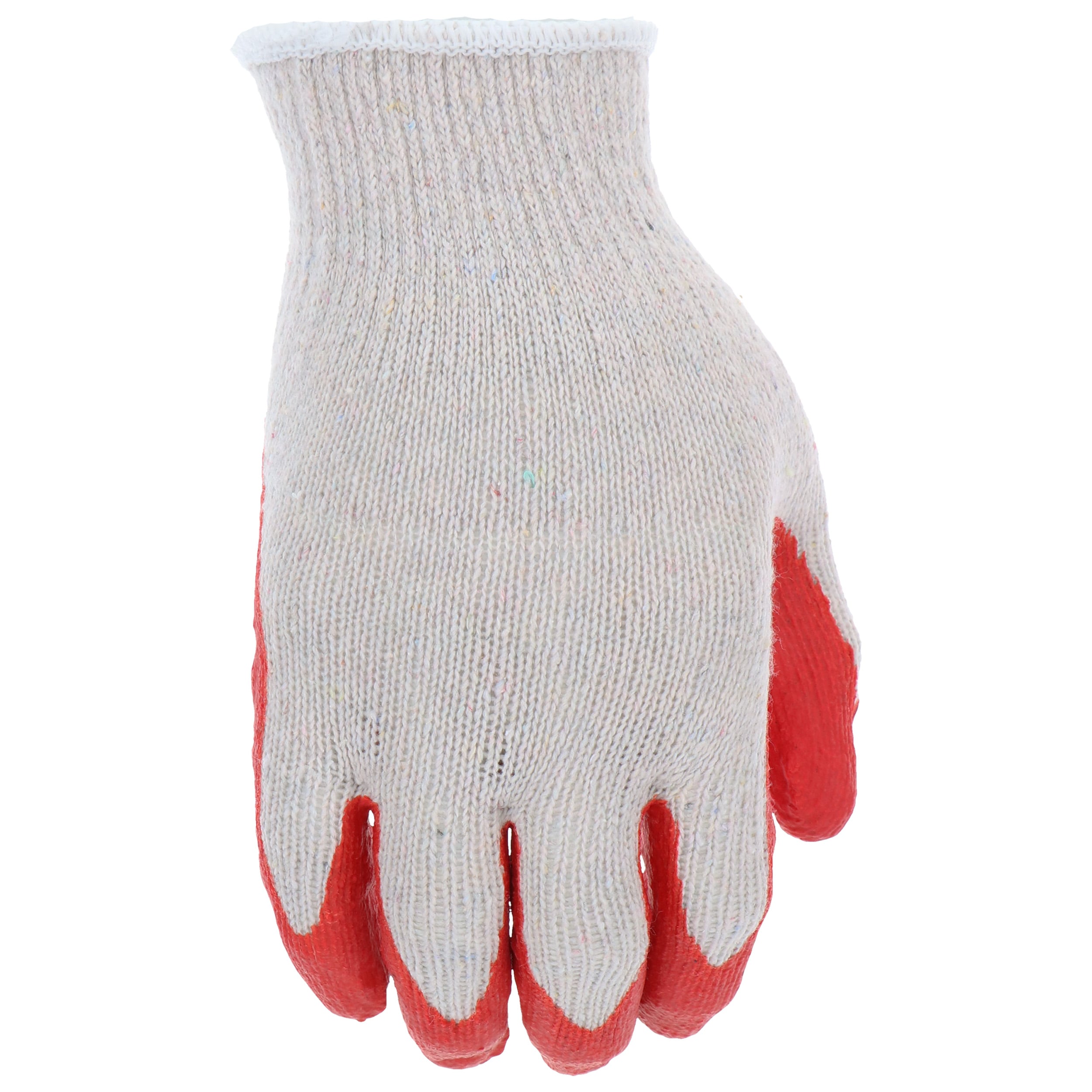 Guantes Boss de látex grande con revestimiento de poliéster/algodón, 6 pares B32114-L6P
