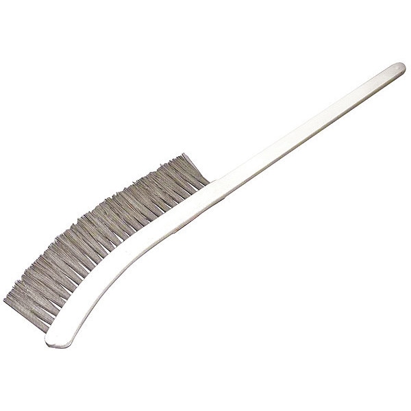 Cepillo para varita Tough Guy de 1/2 pulgadas, suave, mango de 15 pulgadas de largo, cerdas de 9 pulgadas de largo, blanco, plástico, en total mide 24 pulgadas de largo - 1YTL9