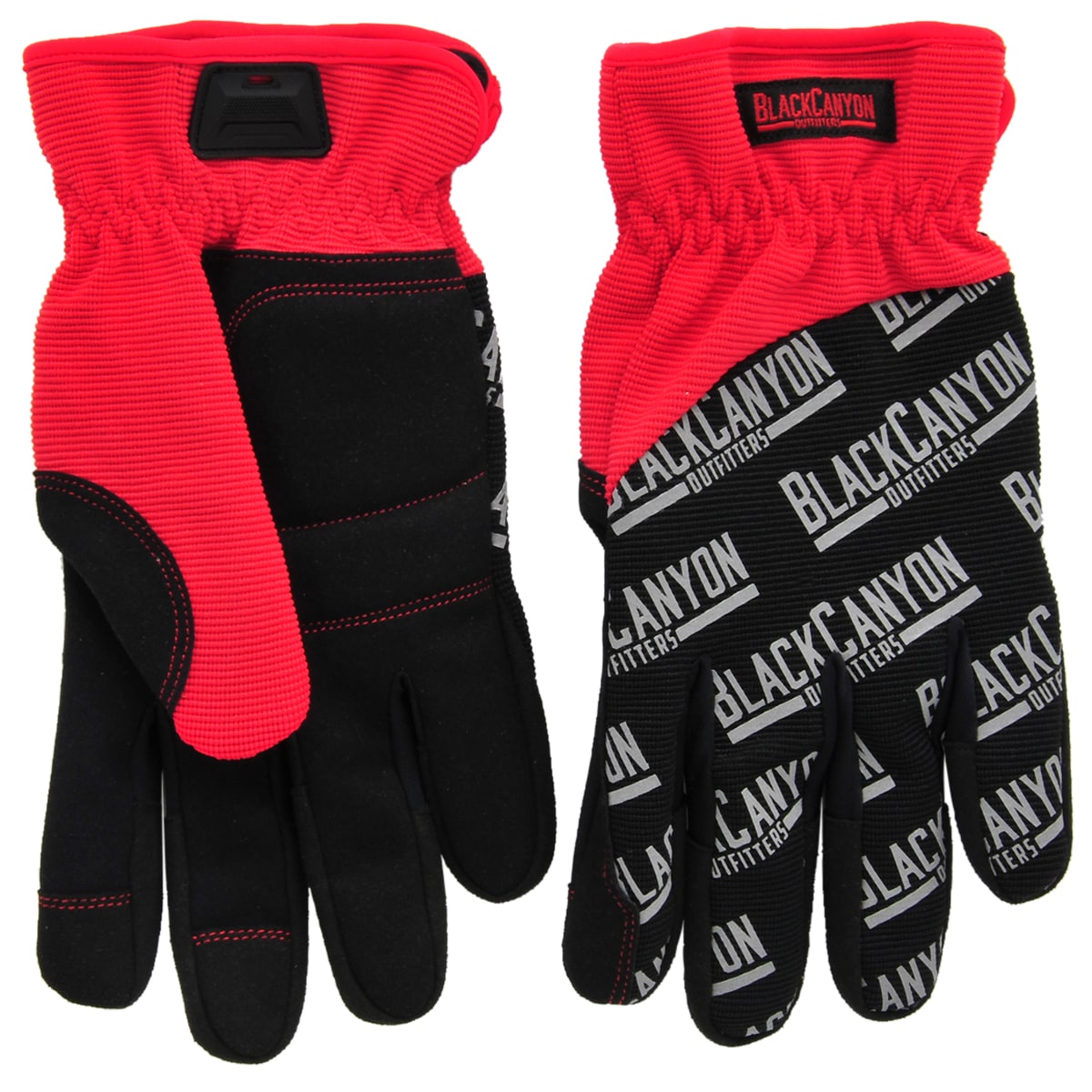BlackCanyon Outfitters Gran par de guantes negros de piel sintética -Pares BHG624L