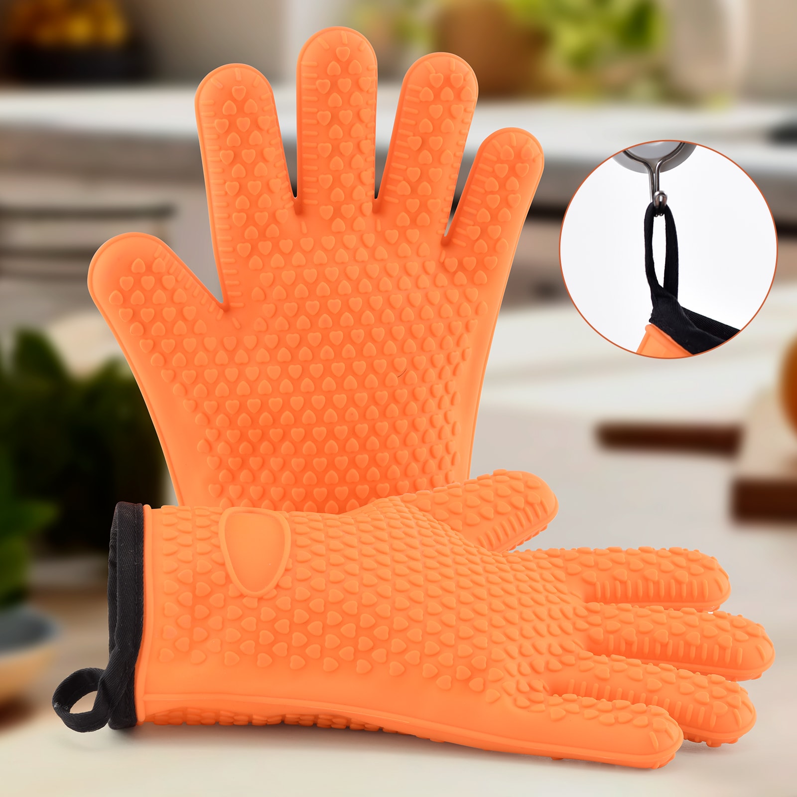 Guantes para asar VEVOR de algodón naranja grande SKST11X8GJ14R06ZKV0