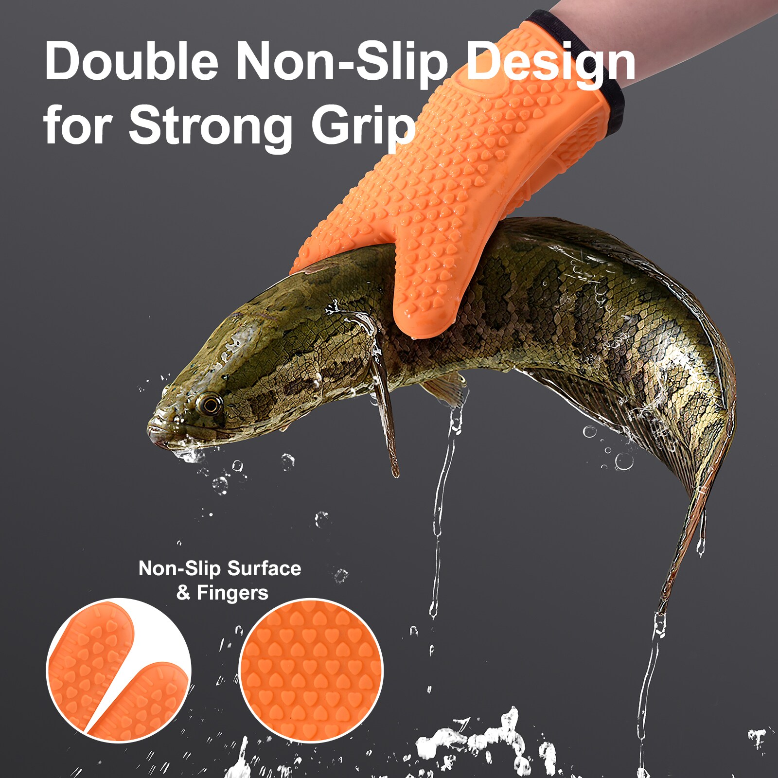 Guantes para asar VEVOR de algodón naranja grande SKST11X8GJ14R06ZKV0