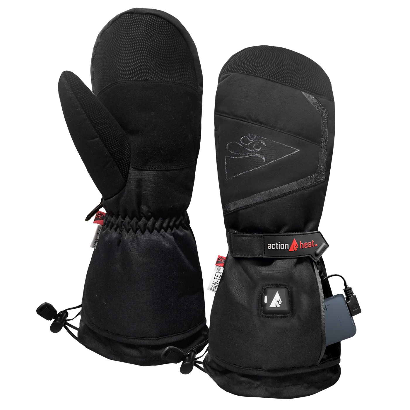 Guantes para clima frío de poliéster negro ActionHeat Large/X-large AH-MIT-5V-M-L-XL
