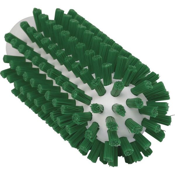 Cepillo para tubos y tuberías Vikan de 2" de diámetro, resistente, mango en L no aplicable, 5 1/4 pulgadas de longitud, color verde - 5380502