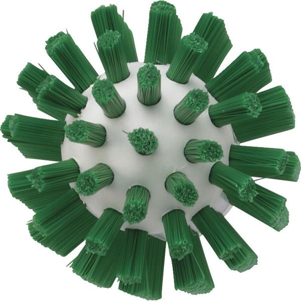 Cepillo para tubos y tuberías Vikan de 2" de diámetro, resistente, mango en L no aplicable, 5 1/4 pulgadas de longitud, color verde - 5380502