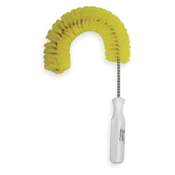 Cepillo de gancho para tubos y desagües Tough Guy 8" amarillo - 2KU10