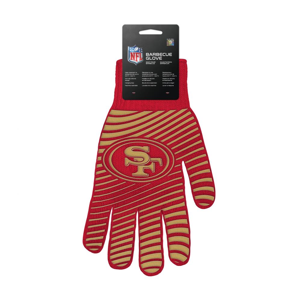 Guantes para asar de algodón rojo, talla única, de The Sports Vault BGNFL2801