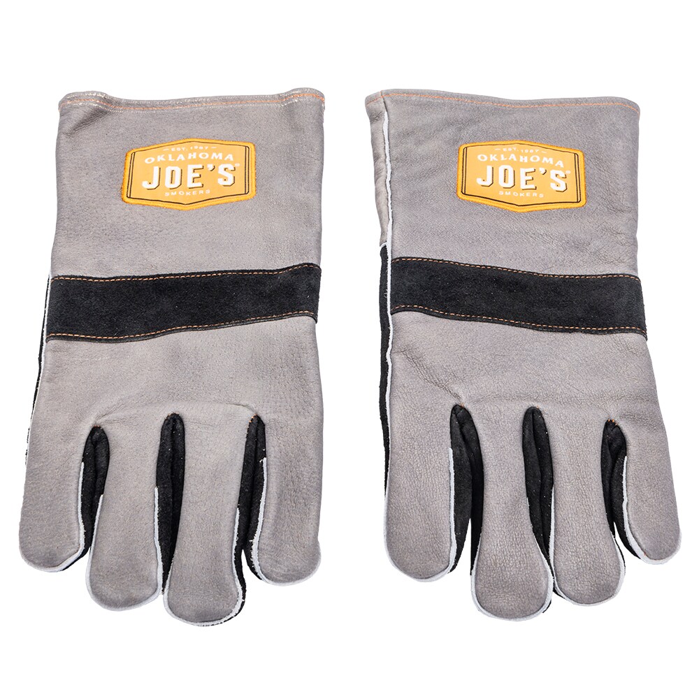 Guantes para asar de cuero gris Oklahoma Joe's One size fits most 3339484R06