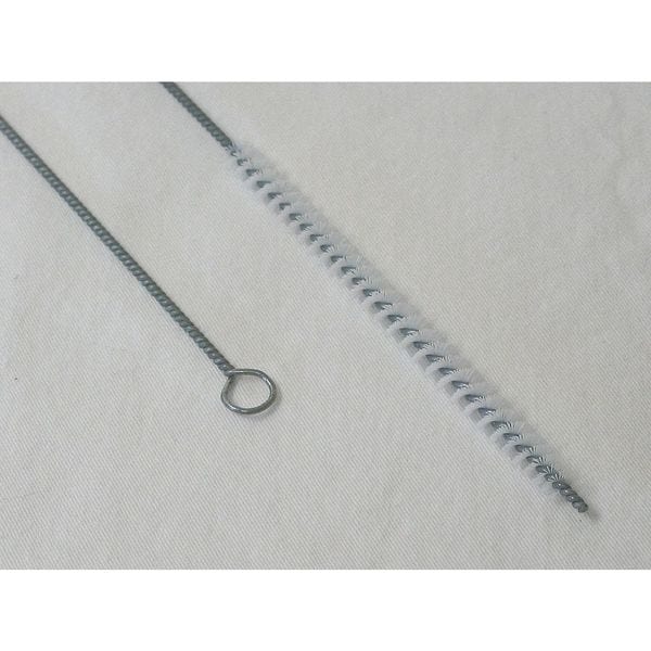 Cepillo para tubos Tough Guy, mango de 13 pulgadas de largo, cepillo de 5 pulgadas de largo, blanco, polipropileno, 18 pulgadas de largo en total - 2RVE2