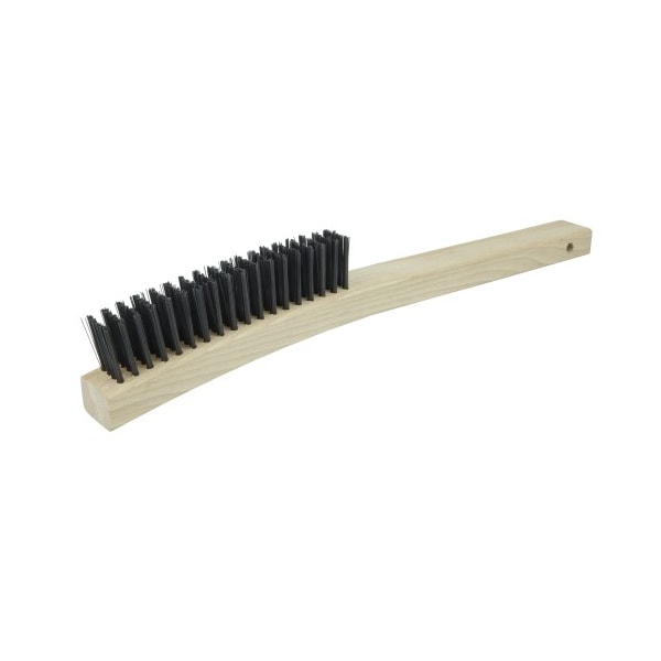Cepillo de alambre Weiler, .012 de relleno de acero al carbono, 4 x 18 hileras - 44056