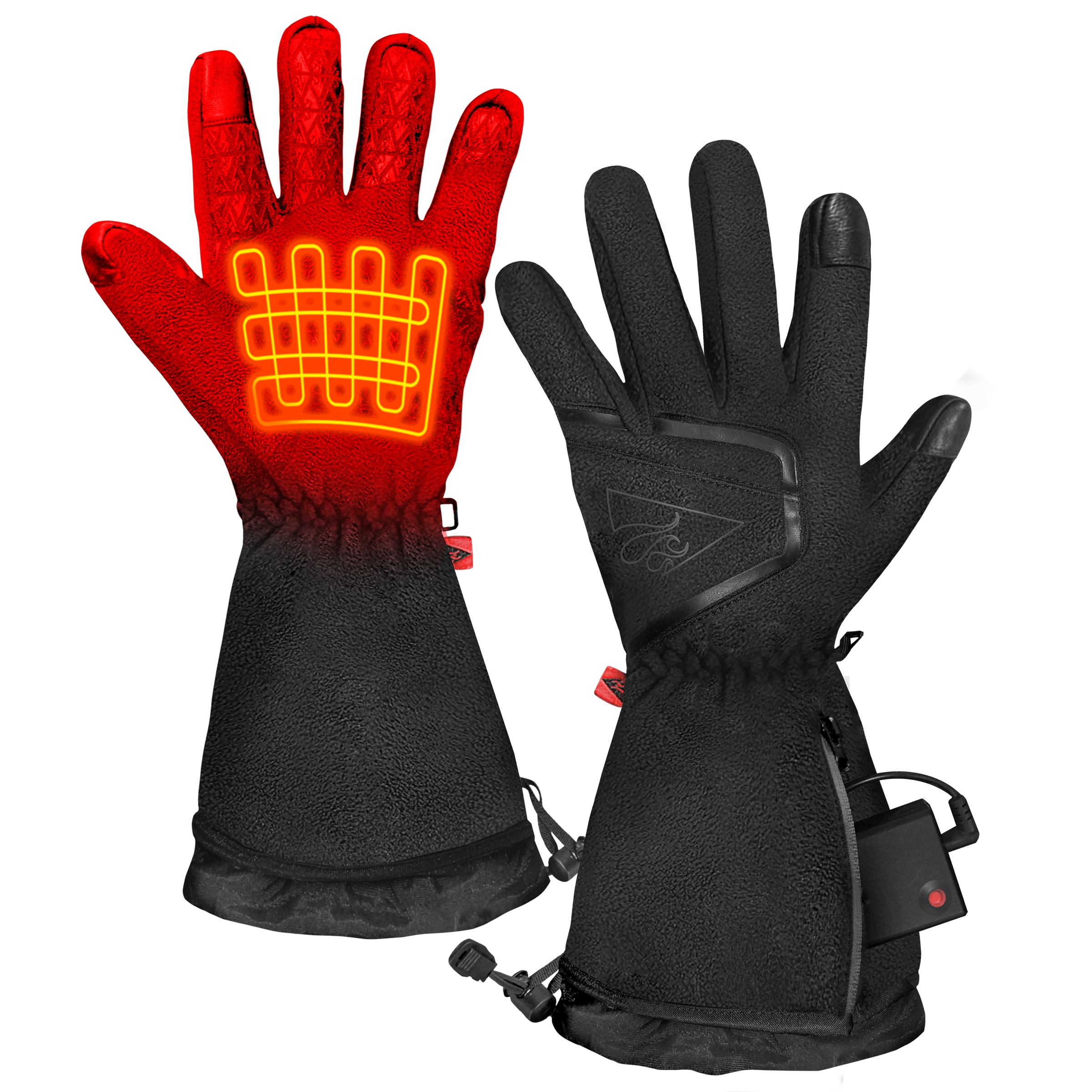 Guantes para clima frío de poliéster negro ActionHeat en talla grande/X-grande AH-FGV-AA-2-M-L-XL.