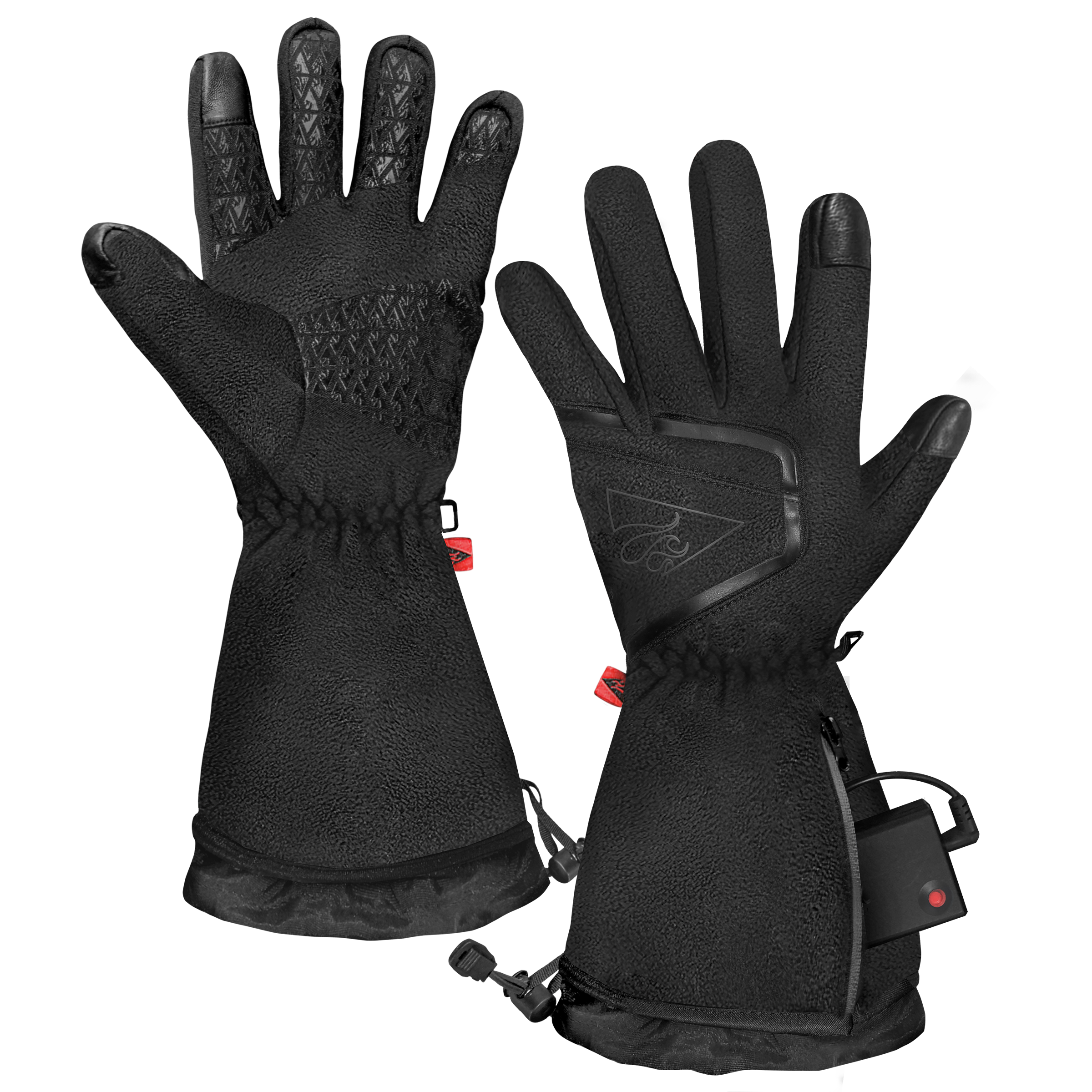 Guantes para clima frío de poliéster negro ActionHeat en talla grande/X-grande AH-FGV-AA-2-M-L-XL.