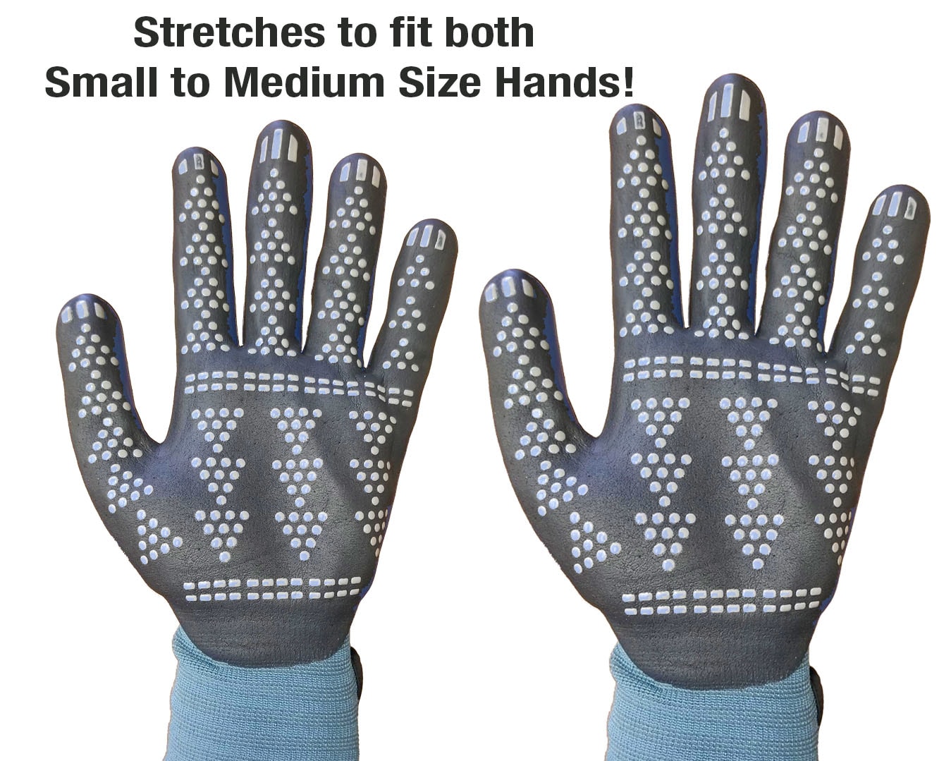 Guantes de jardinería de nitrilo y nylon sumergido MidWest Quality Gloves, Inc. en talla pequeña/mediana 95SLDBP3-SM