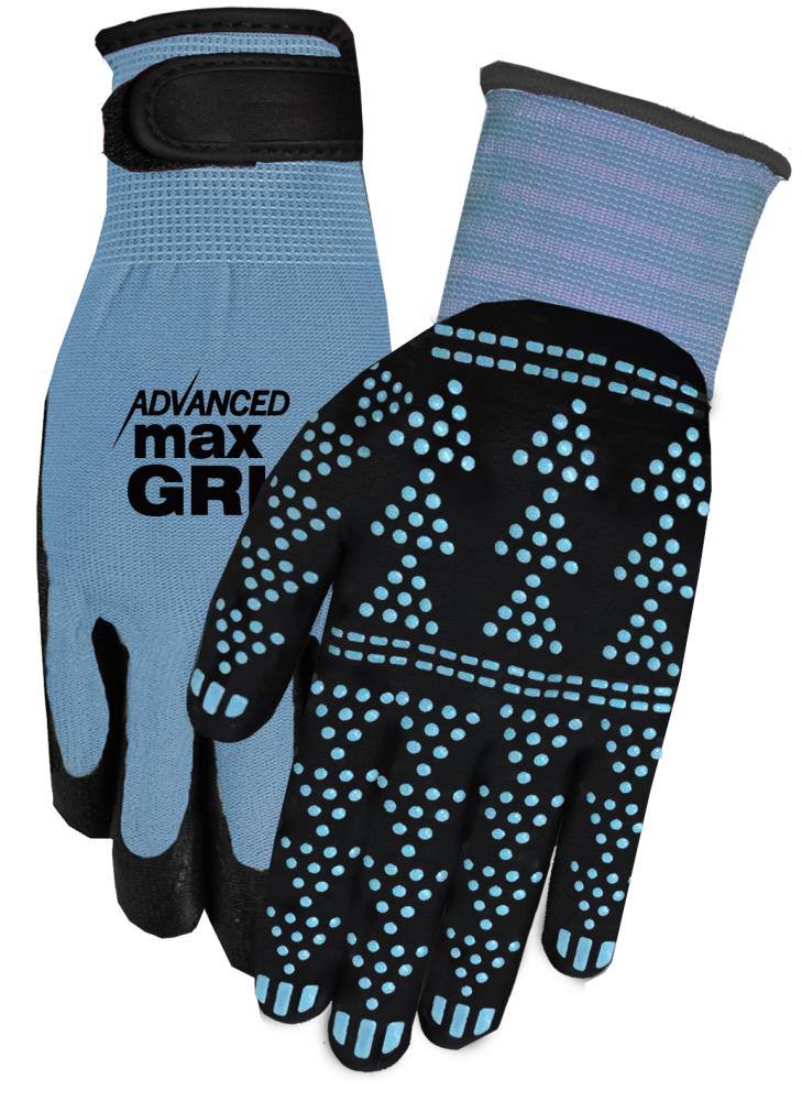 Guantes de jardinería de nitrilo y nylon sumergido MidWest Quality Gloves, Inc. en talla pequeña/mediana 95SLDBP3-SM