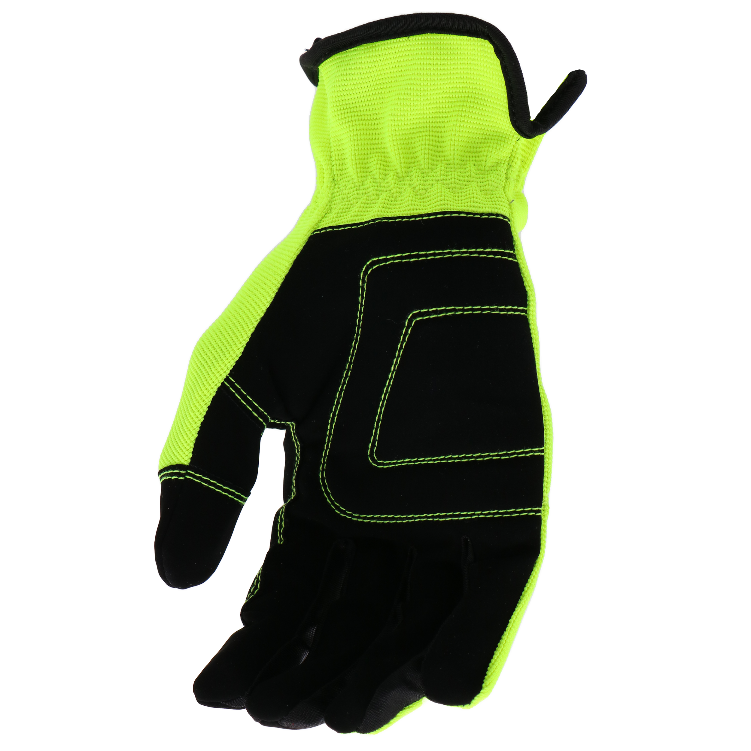Guantes de construcción de piel sintética amarilla mediana Boss 1 par B52121-M