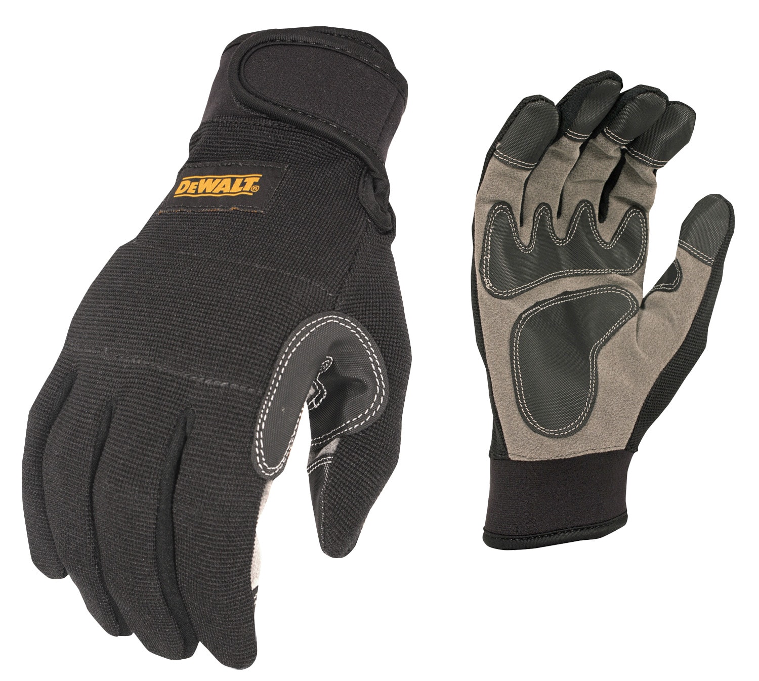 Guantes para reparación mecánica DEWALT X-large de piel sintética negra DPG217XL