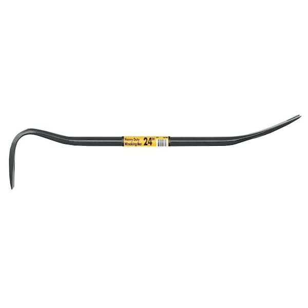 Vulcan Wrecking Bar, 24 in L, Steel, Black, 7/8 in - BU-60X