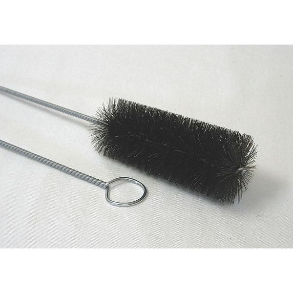 Cepillo para tubos Tough Guy, mango de 13 pulgadas de largo, cepillo de 5 pulgadas de largo, color café, polipropileno, 18 pulgadas de largo en total - 2VHJ8