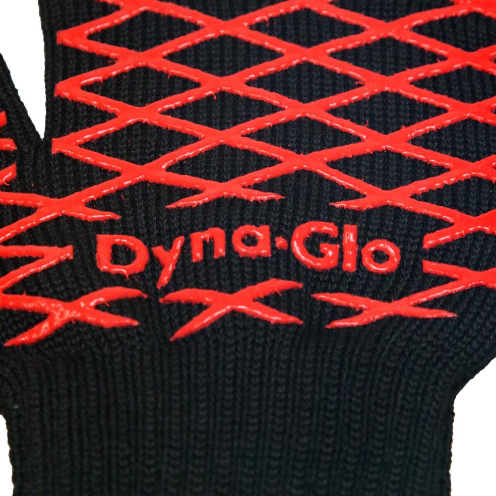 Guantes para asar Dyna-Glo de fibra de aramida negra, talla única para la mayoría DG12SG-D