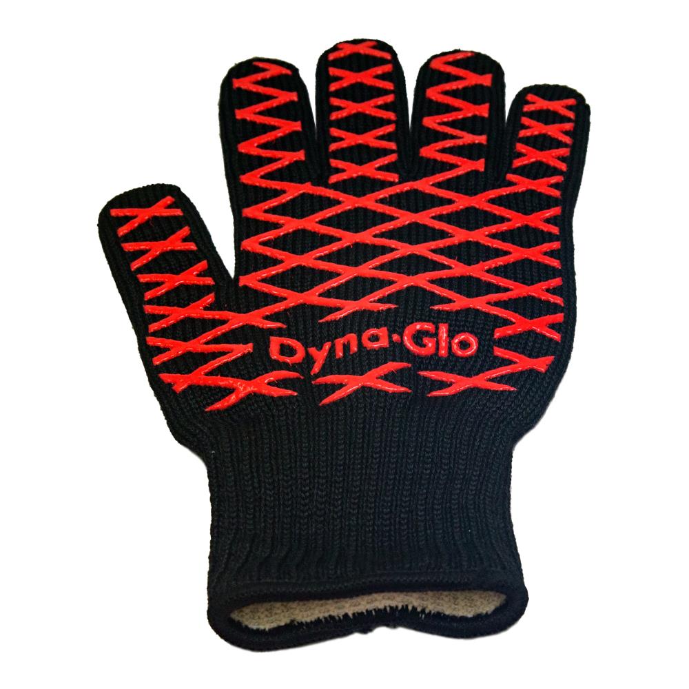 Guantes para asar Dyna-Glo de fibra de aramida negra, talla única para la mayoría DG12SG-D