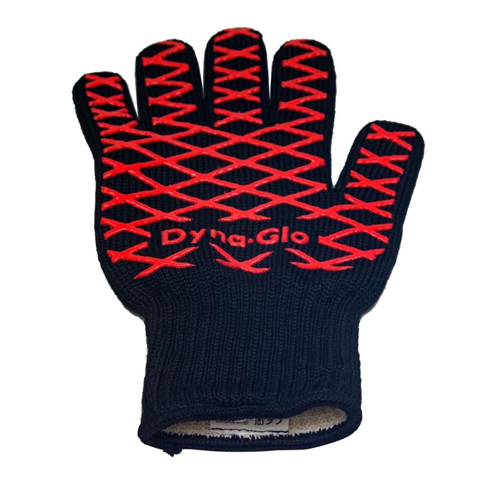 Guantes para asar Dyna-Glo de fibra de aramida negra, talla única para la mayoría DG12SG-D