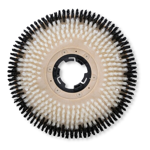 Cepillo Rotatorio para Limpieza con Champú Malish Scrub, Negro/Blanco - 812915NP