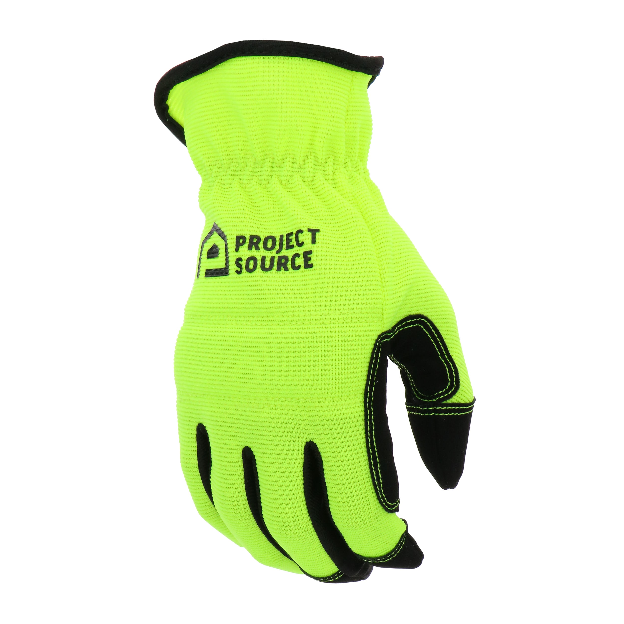 Guantes de construcción de piel sintética amarilla extra grande Project Source 3 pares LWHV86300-XL3PVP