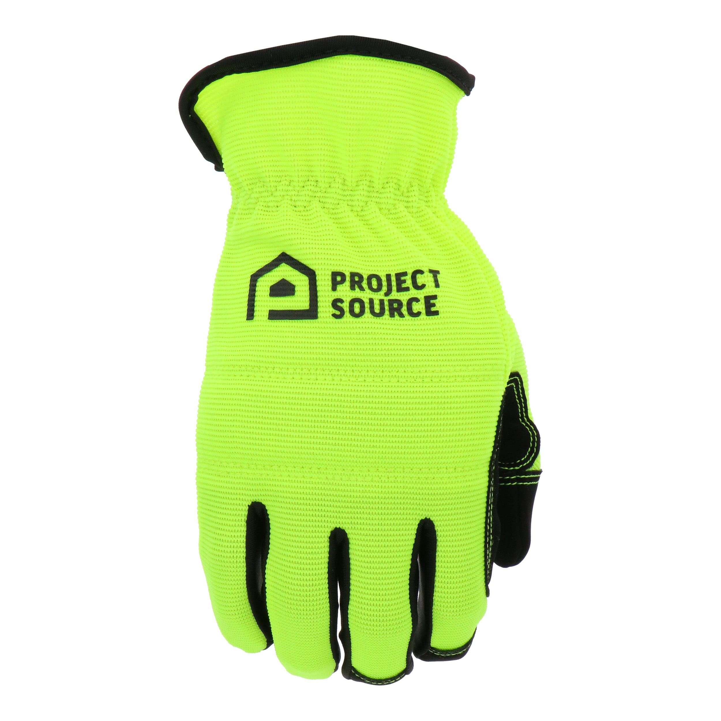 Guantes de construcción de piel sintética amarilla extra grande Project Source 3 pares LWHV86300-XL3PVP