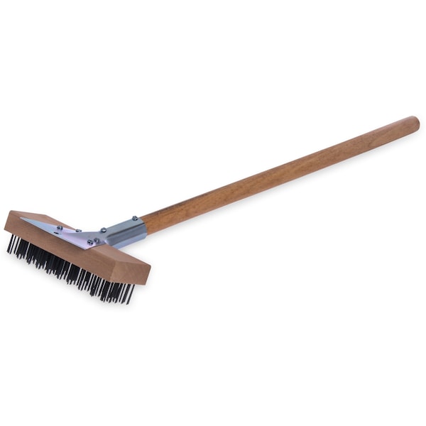 Cepillo para horno/parrilla Carlisle Foodservice, Raspador/Cerdas planas de acero natural, de madera dura - 36372500