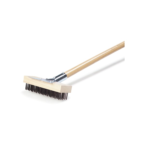 Cepillo para horno/parrilla Carlisle Foodservice, Raspador/Cerdas planas de acero natural, de madera dura - 36372500