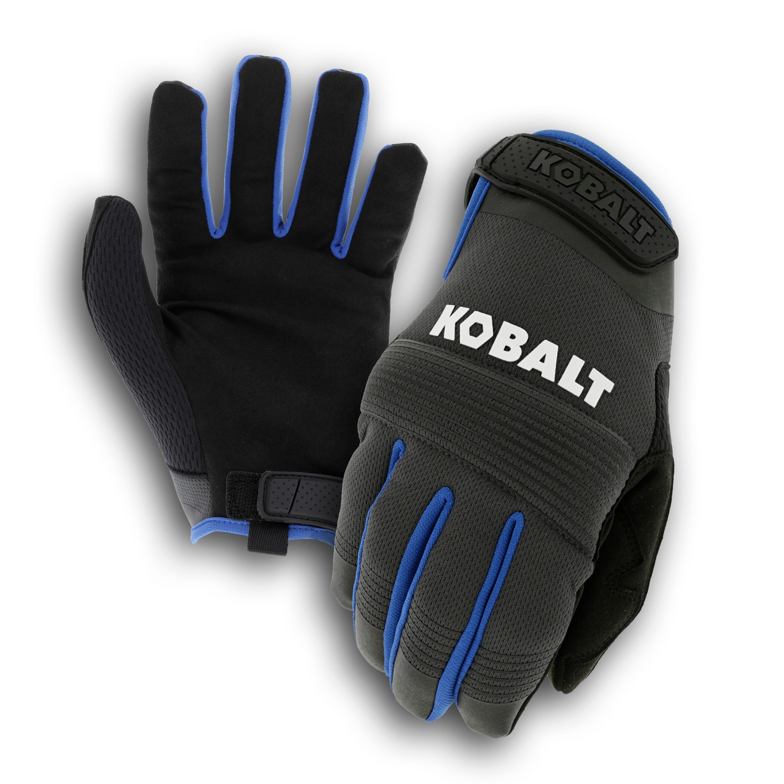 Kobalt Guantes Grandes de Piel Sintética Negra de 1 Par 3832676
