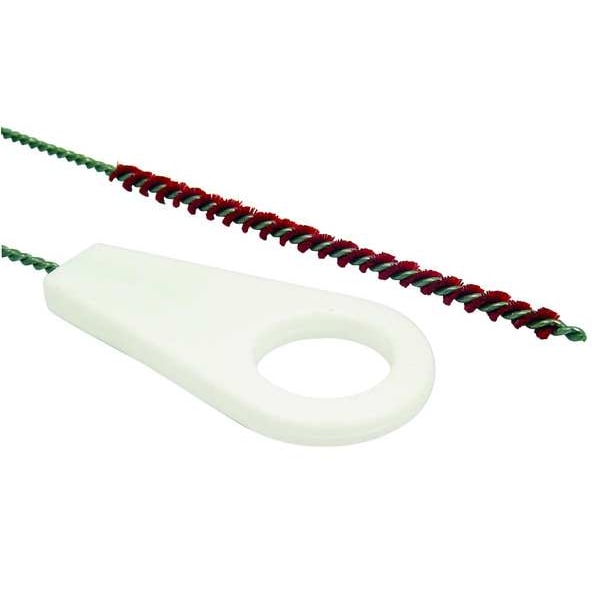 Cepillo para tubos Tough Guy, mango de 31 pulgadas de largo, cepillo de 5 pulgadas de largo, rojo, de polipropileno, longitud total de 36 pulgadas - 2VGR8