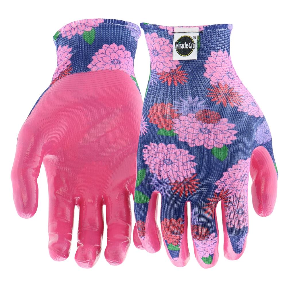 Guantes de Jardinería de Poliuretano sumergidos en Poli/Algodón de Talla Mediana/Grande Miracle-Gro 3 Pares MG37126/WML3P