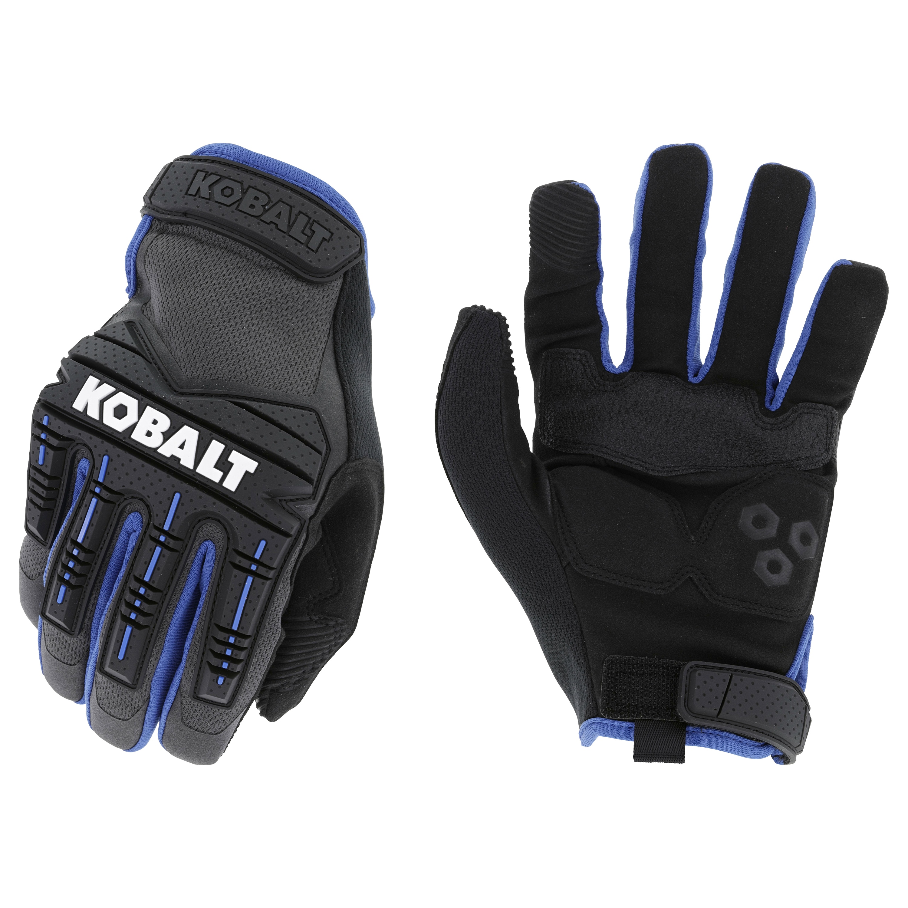 Kobalt Grandes Guantes de piel sintética negra 1 par 3832673