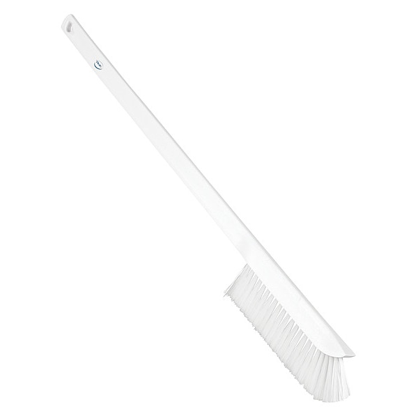 Cepillo de varilla Wand Remco 59/100 W, mediano, mango de 17 pulgadas de largo, cepillo de 2 9/25 pulgadas de largo, blanco, de plástico - 41975