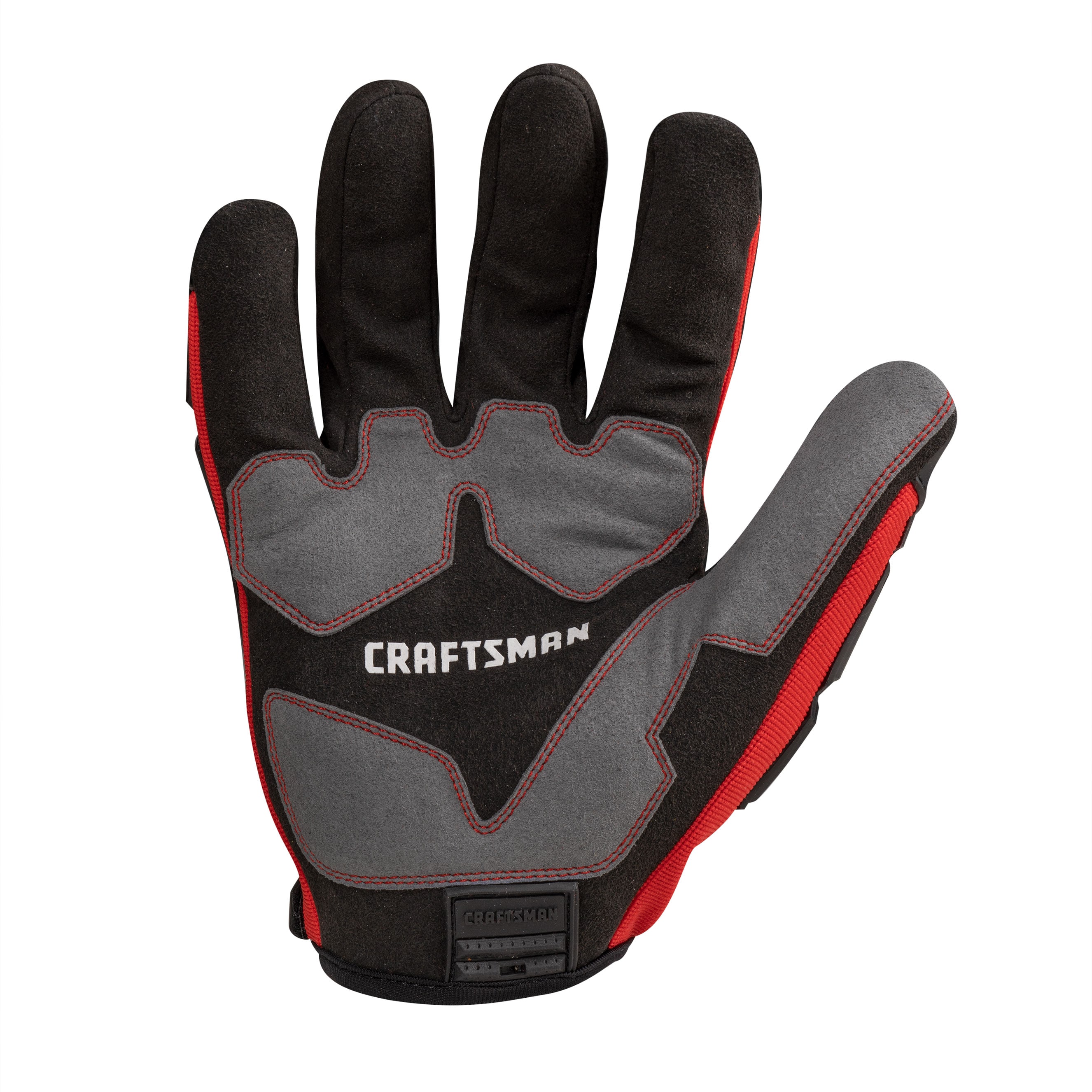 Guantes de reparación mecánica de poliéster rojo grande CRAFTSMAN 1 par CMMT14196